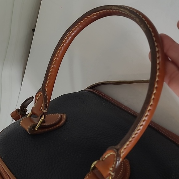 Dooney & Bourke All Weather Leather Norfolk Case Shoulder Bag /Satchel - Black - Picture 9 of 17